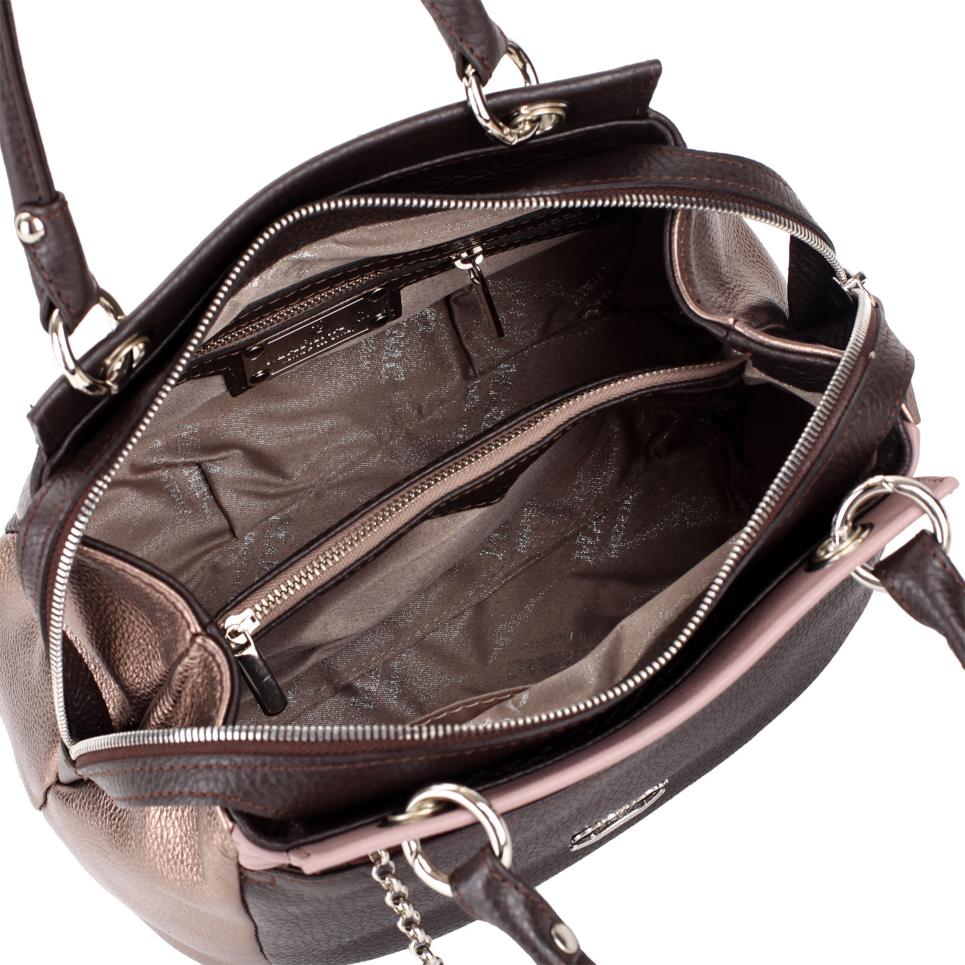 Мягкая кожаная сумка на молнии Marina Creazioni 