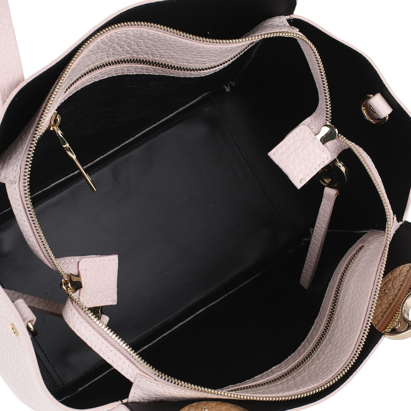 Сумка-трапеция из натуральной кожи Carlo Salvatelli Cervino