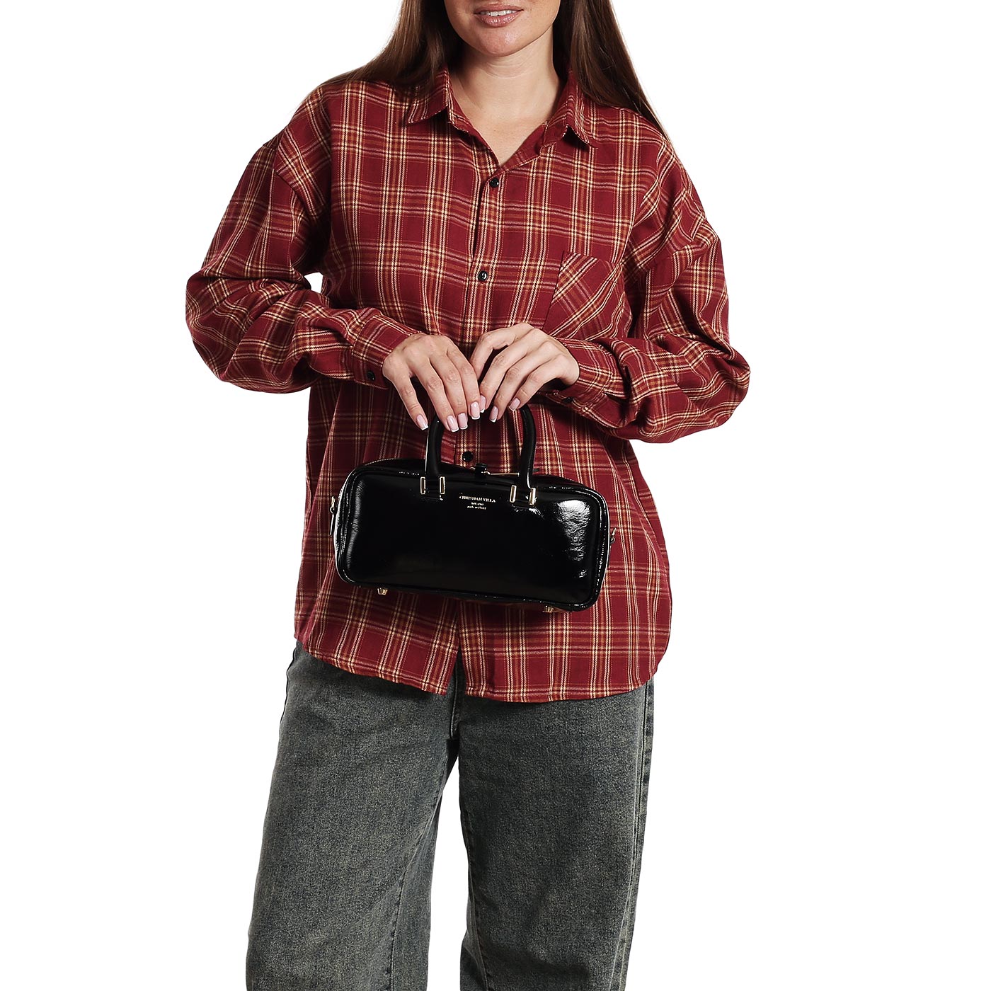 Кожаная сумка Christian Villa Athene Vernice