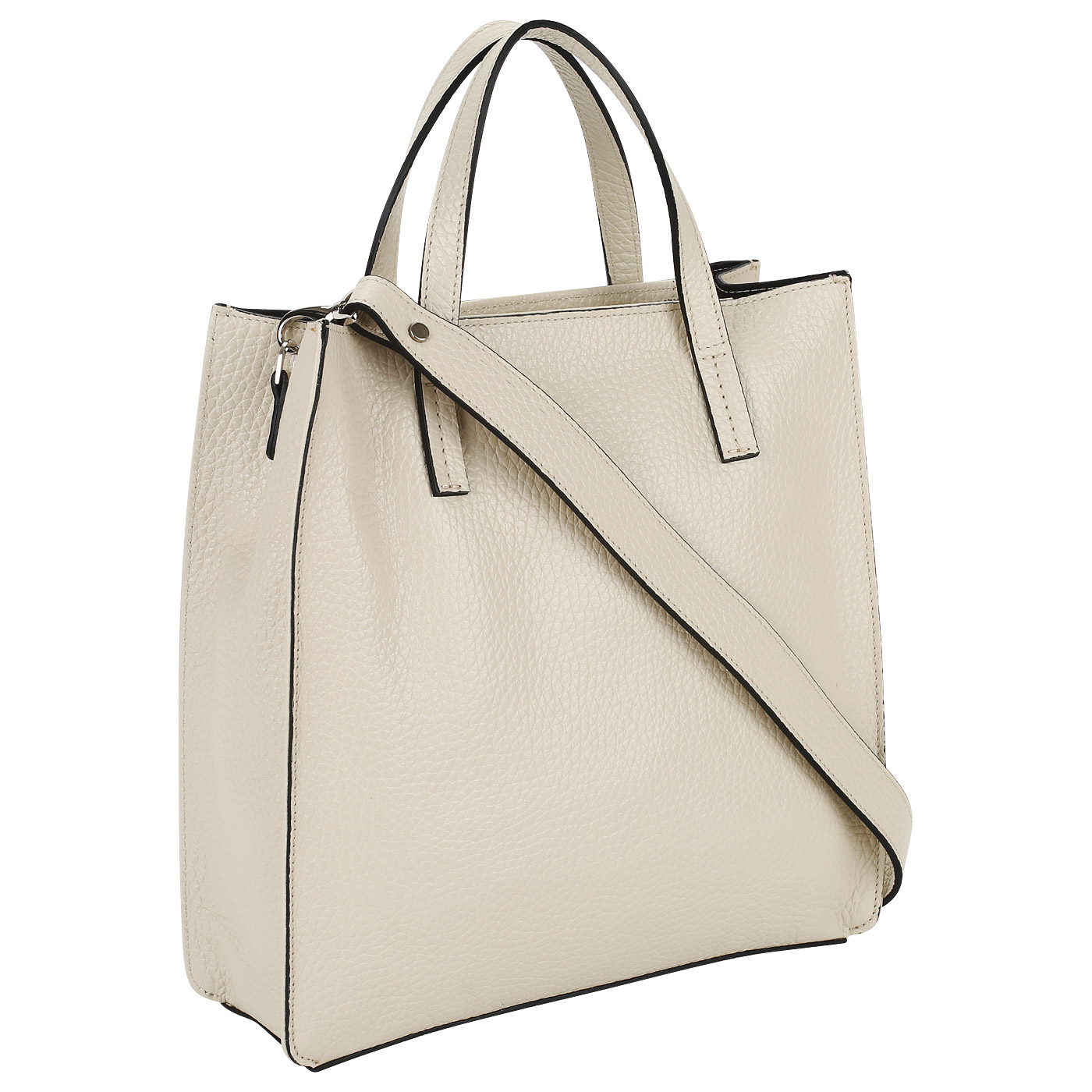 Кремовая сумка на молнии Ripani Papillion