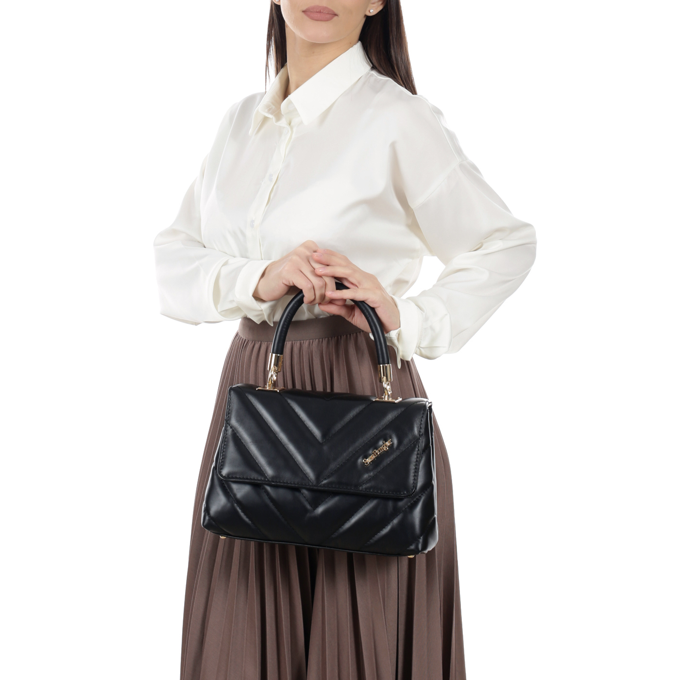 Кожаная сумка Sara Burglar Gloria Trapunto