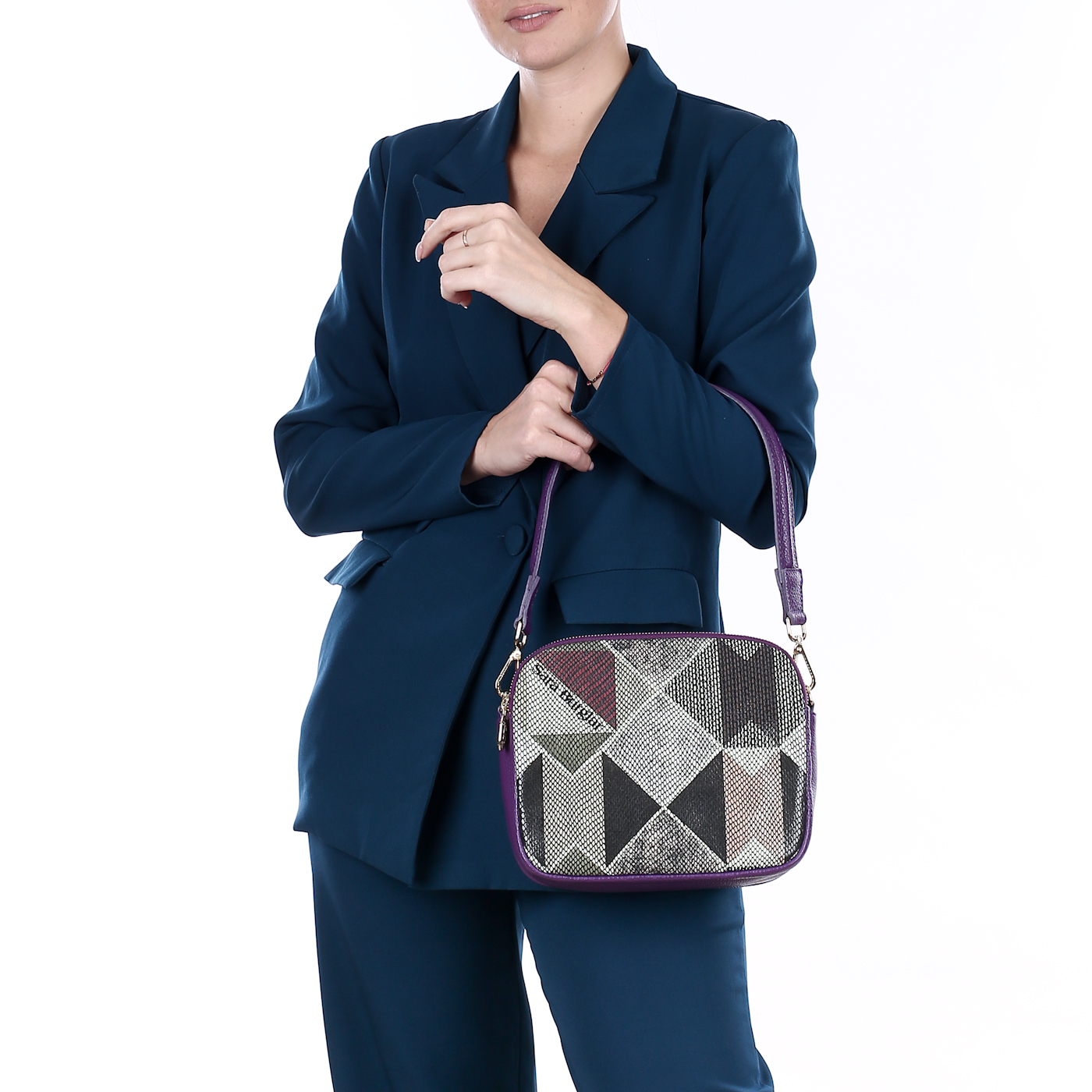 Кожаная сумка Sara Burglar Anna Patch
