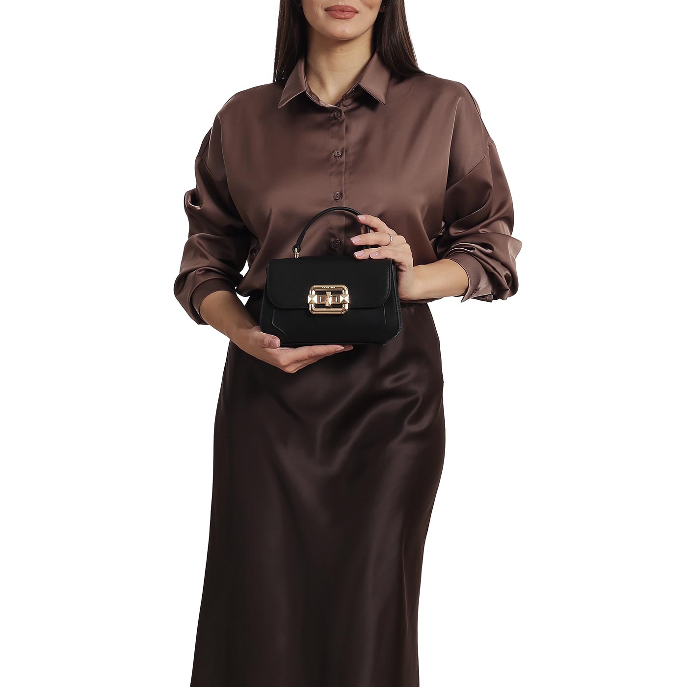 Кожаная сумка Cromia Isabella