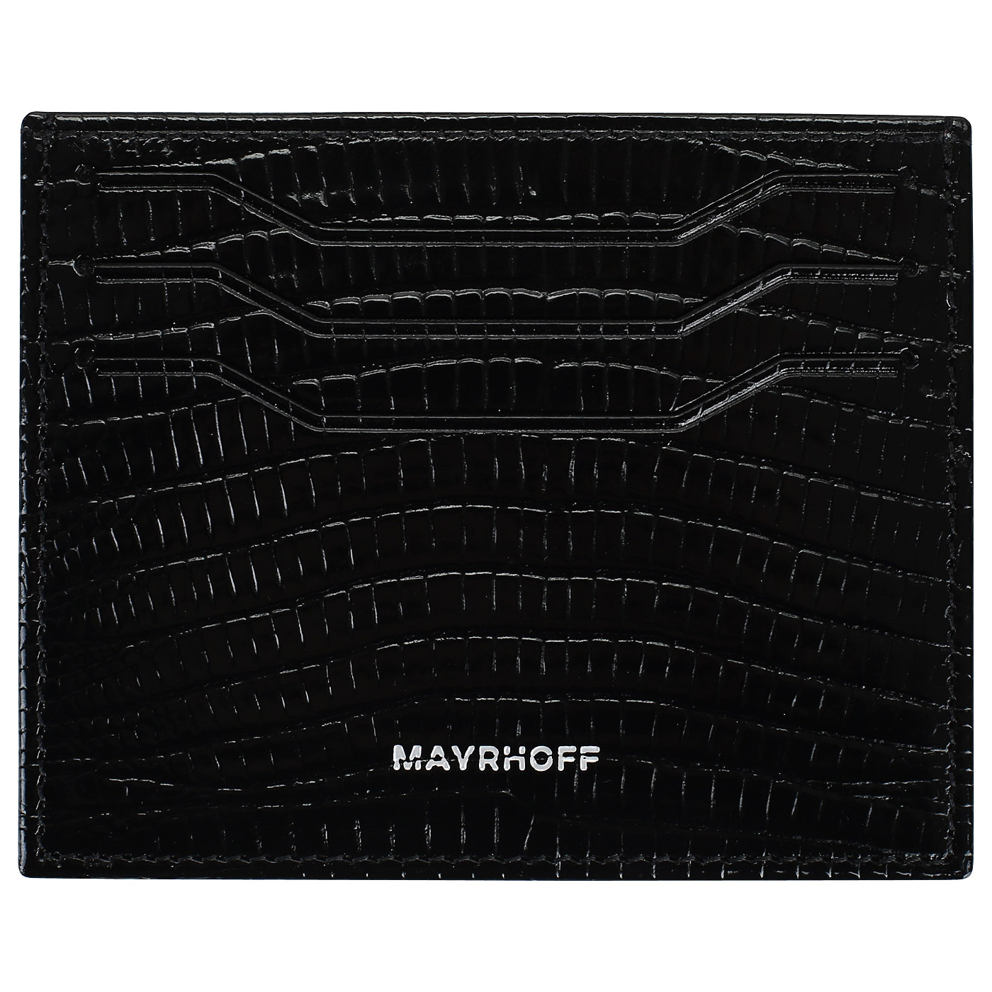 Мужская визитница с отделкой под кожу ящера Mayrhoff Munchen