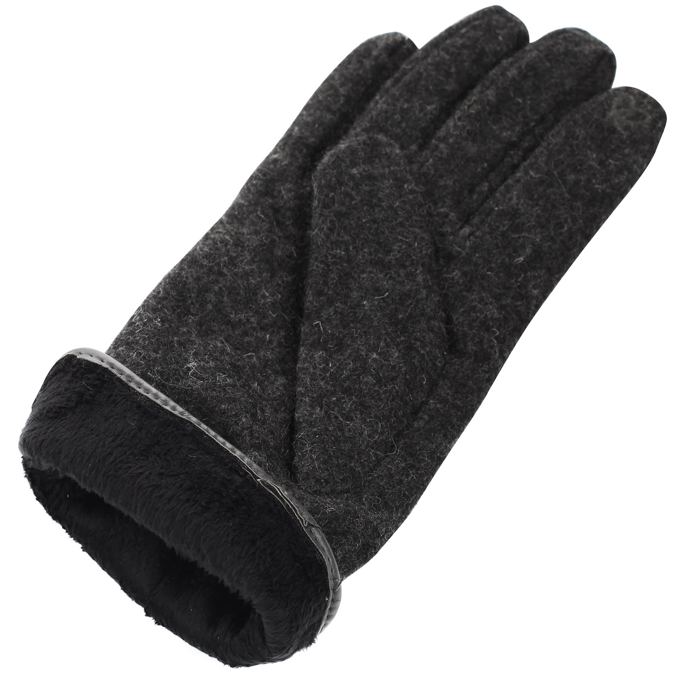 Серые перчатки Pia Rossini 