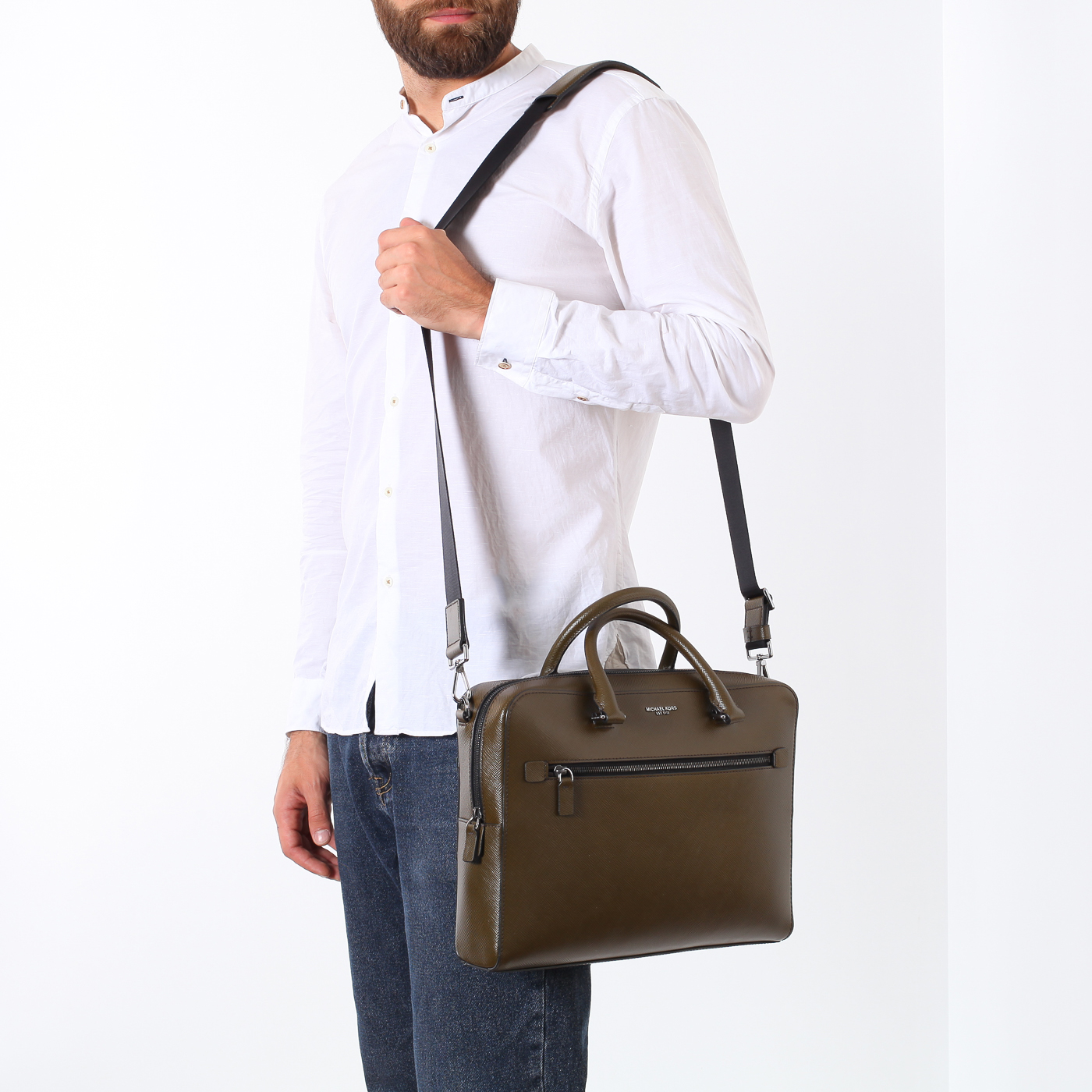 Деловая сумка на молнии Michael Kors Men Harrison