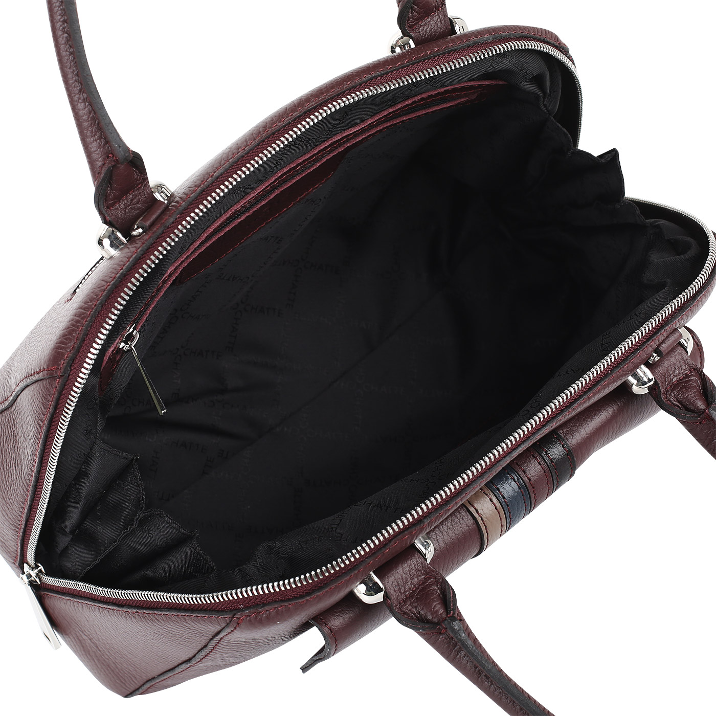 Классическая сумка на двойной молнии Chatte 