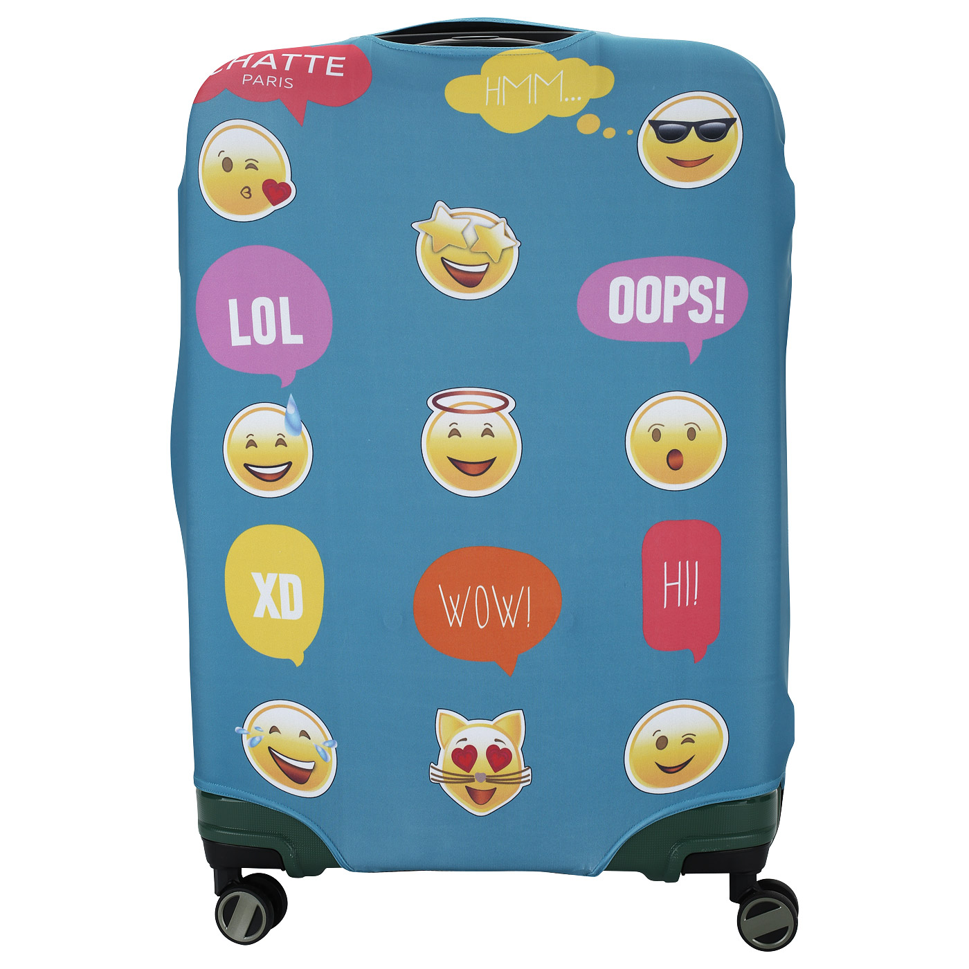 Чехол для чемодана с принтом Chatte Smiles