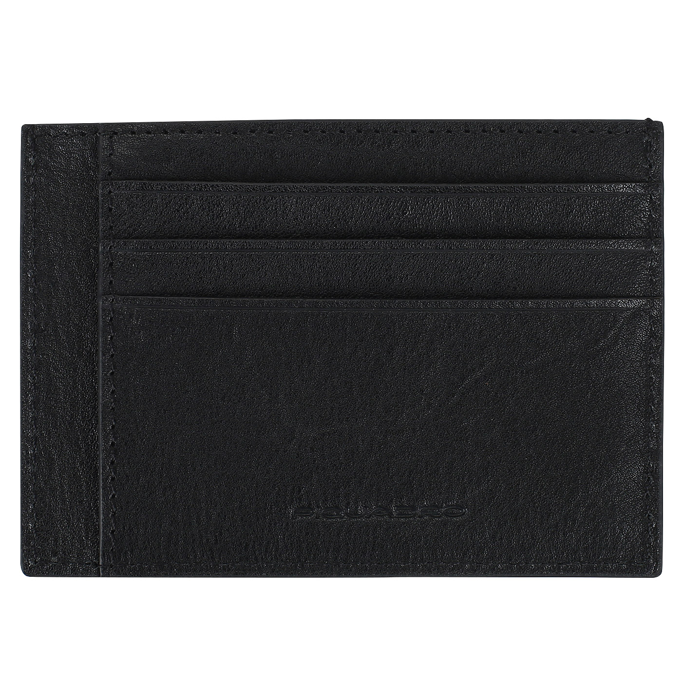 Черная кожаная визитница Piquadro Black square