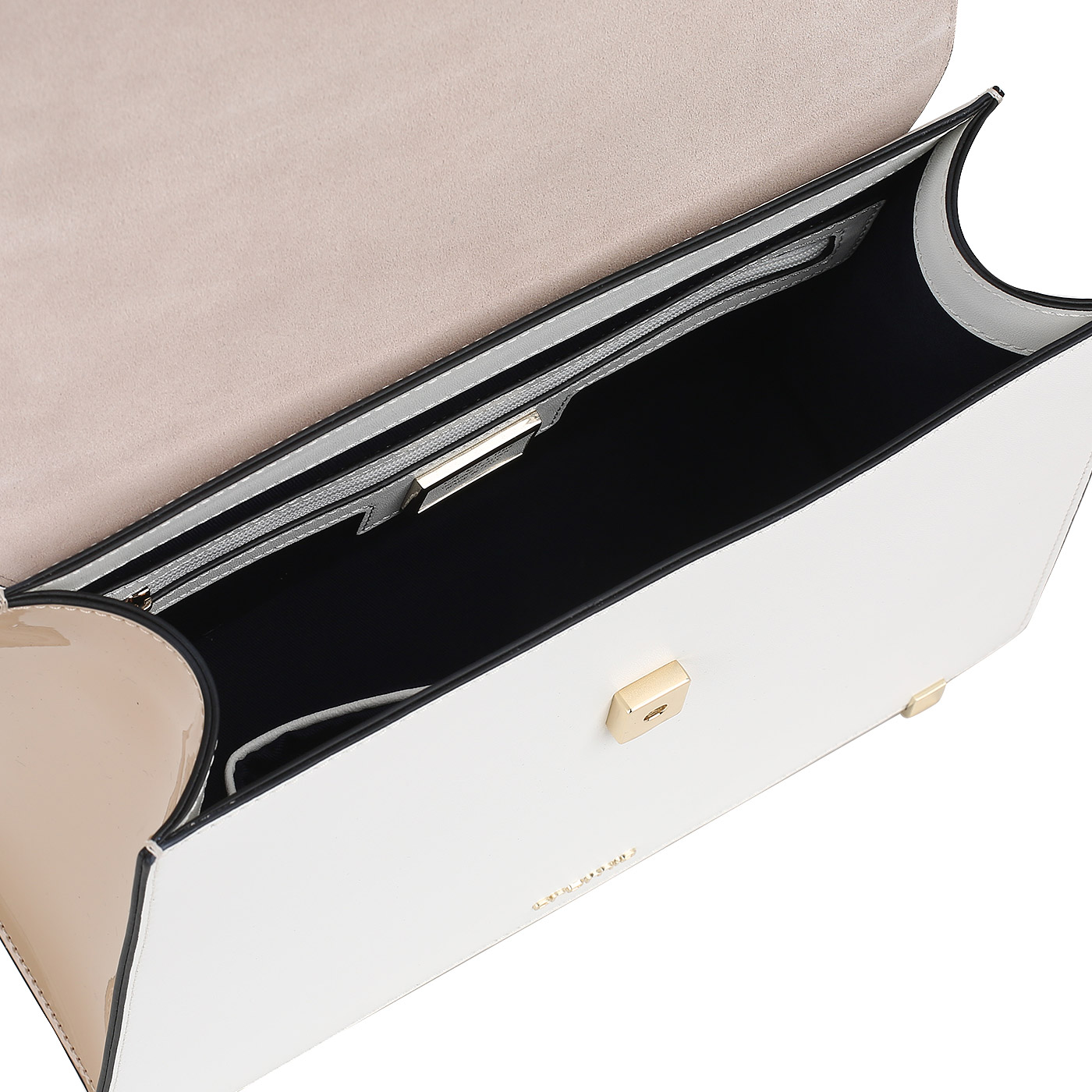 Сумка с лаковыми вставками Cromia Rashida