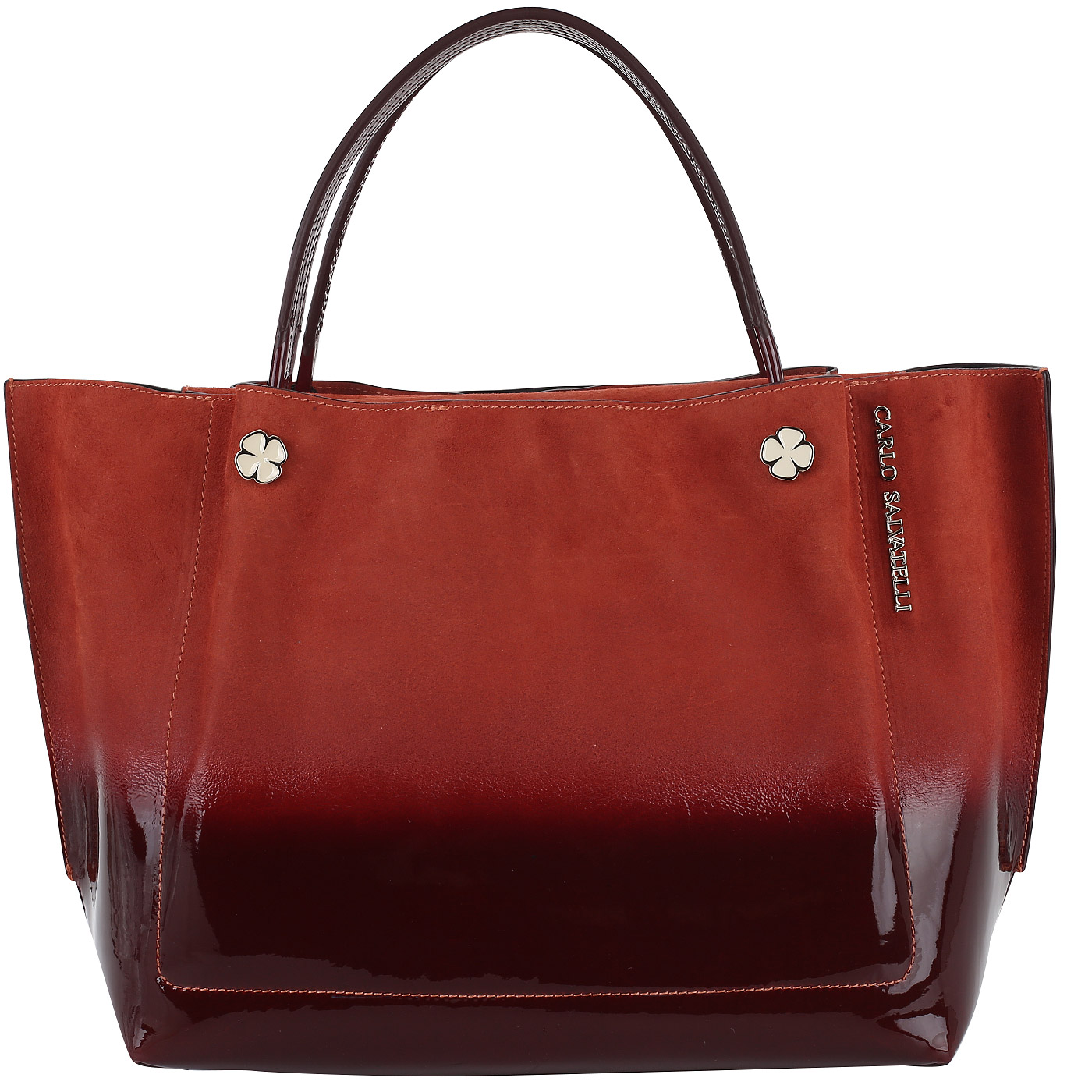 Carlo Salvatelli Сумка из натуральной кожи и замши