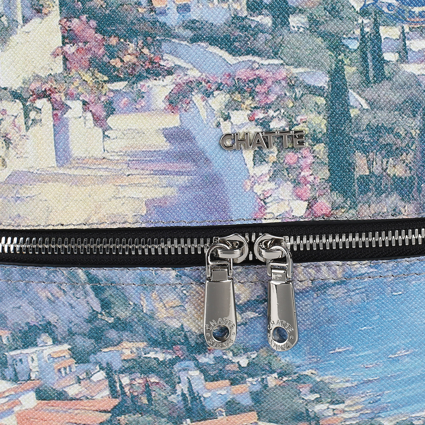 Сафьяновый рюкзак с принтом Chatte 