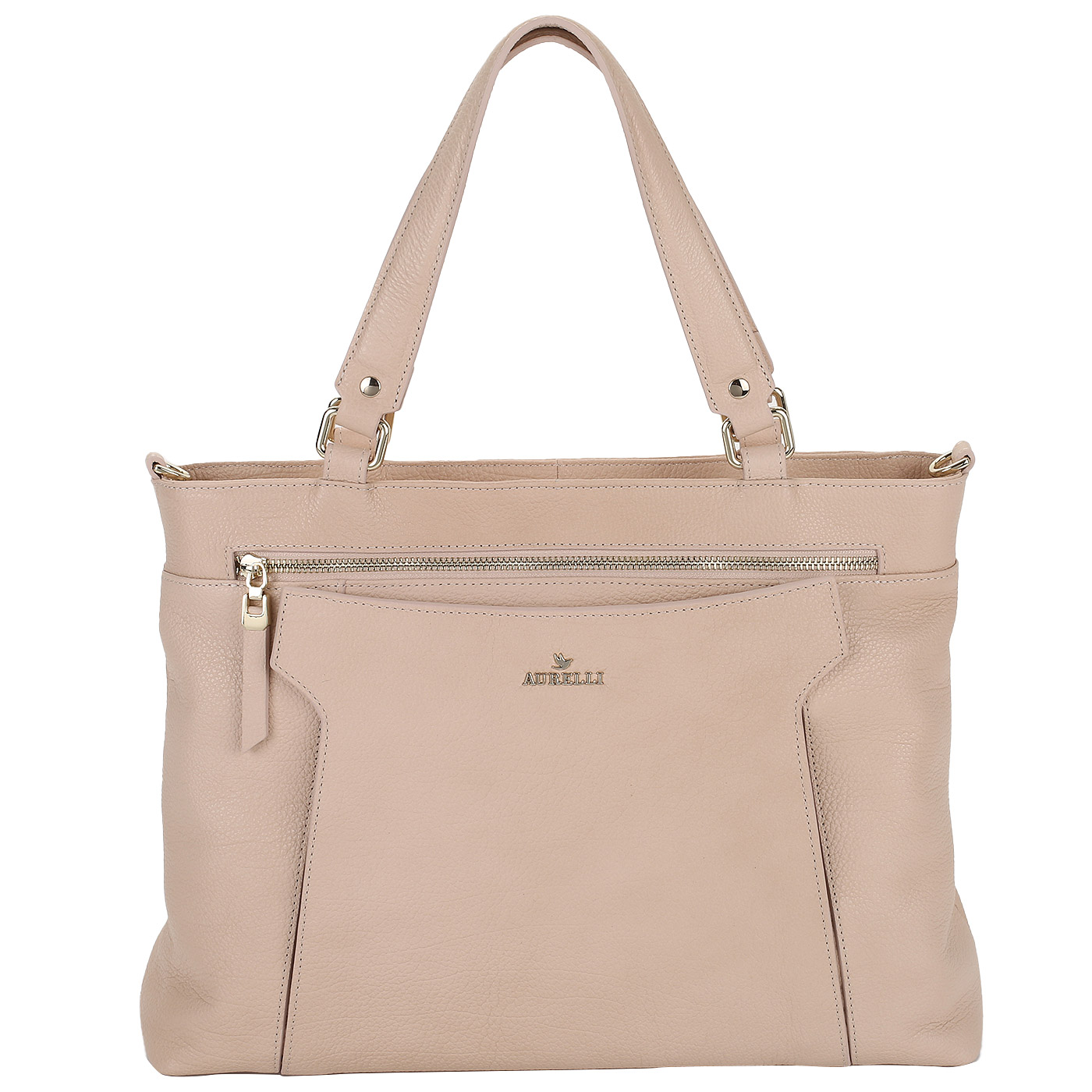 Aurelli Розово-бежевая сумка