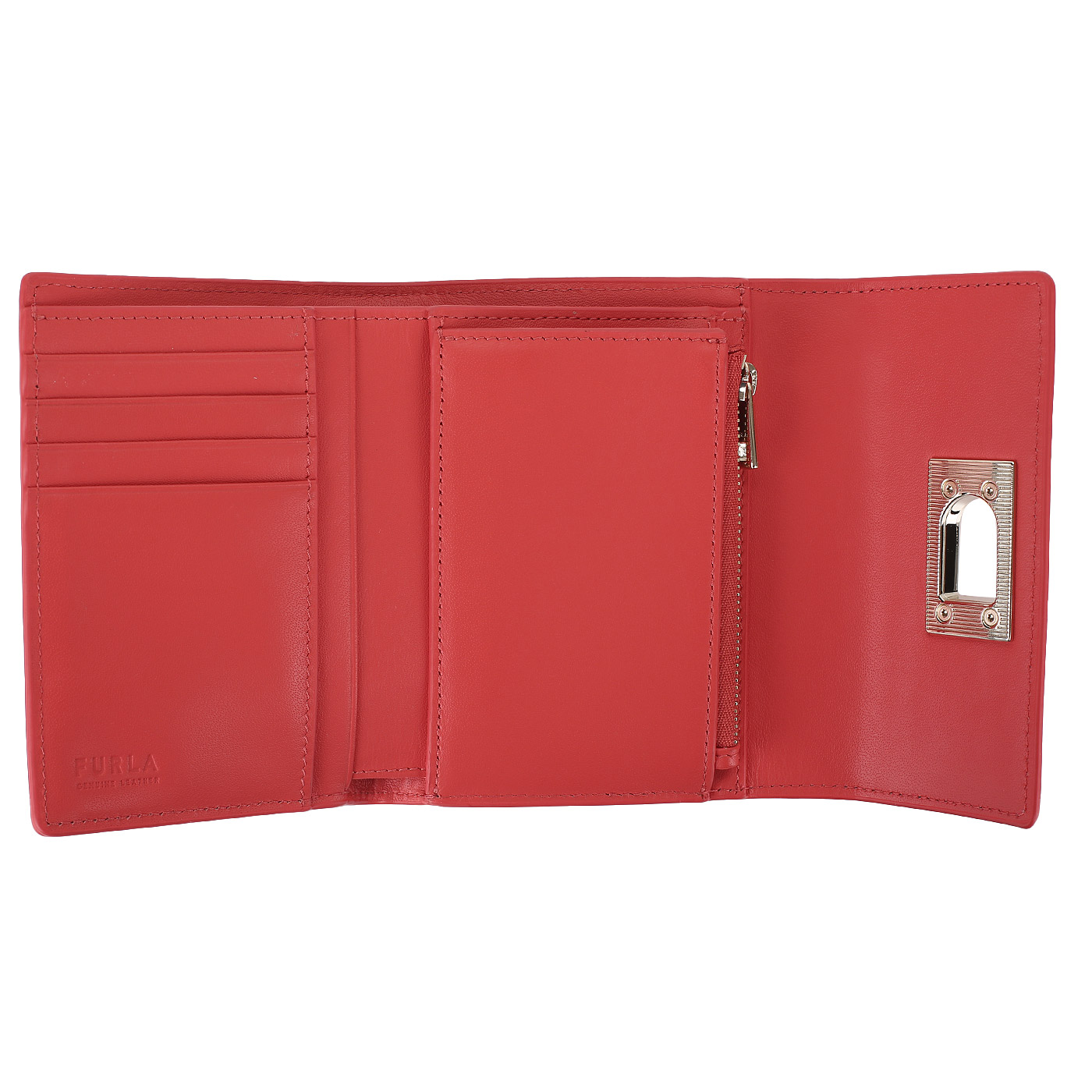 Коралловый кожаный кошелек Furla 1927