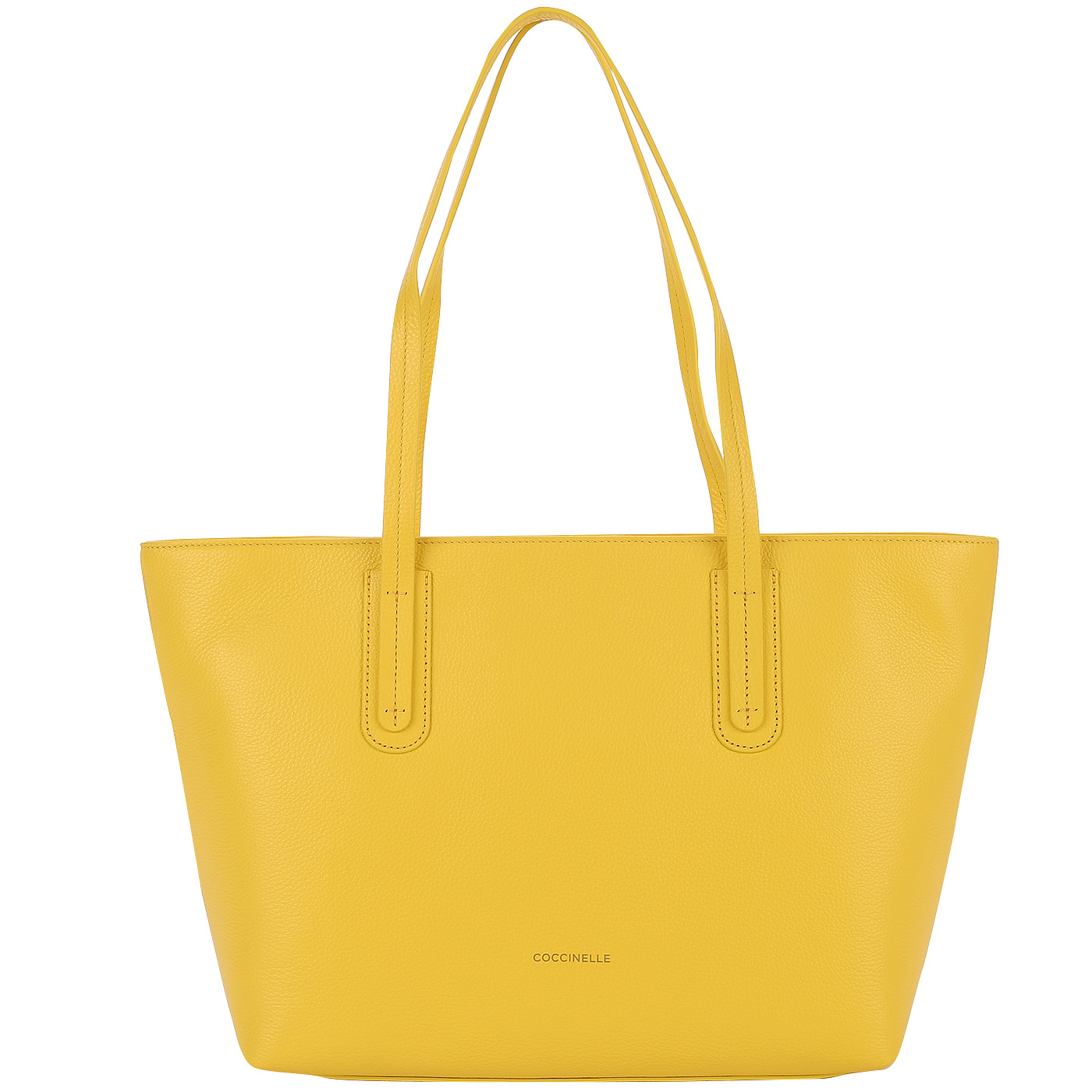 Coccinelle Желтая сумка из кожи