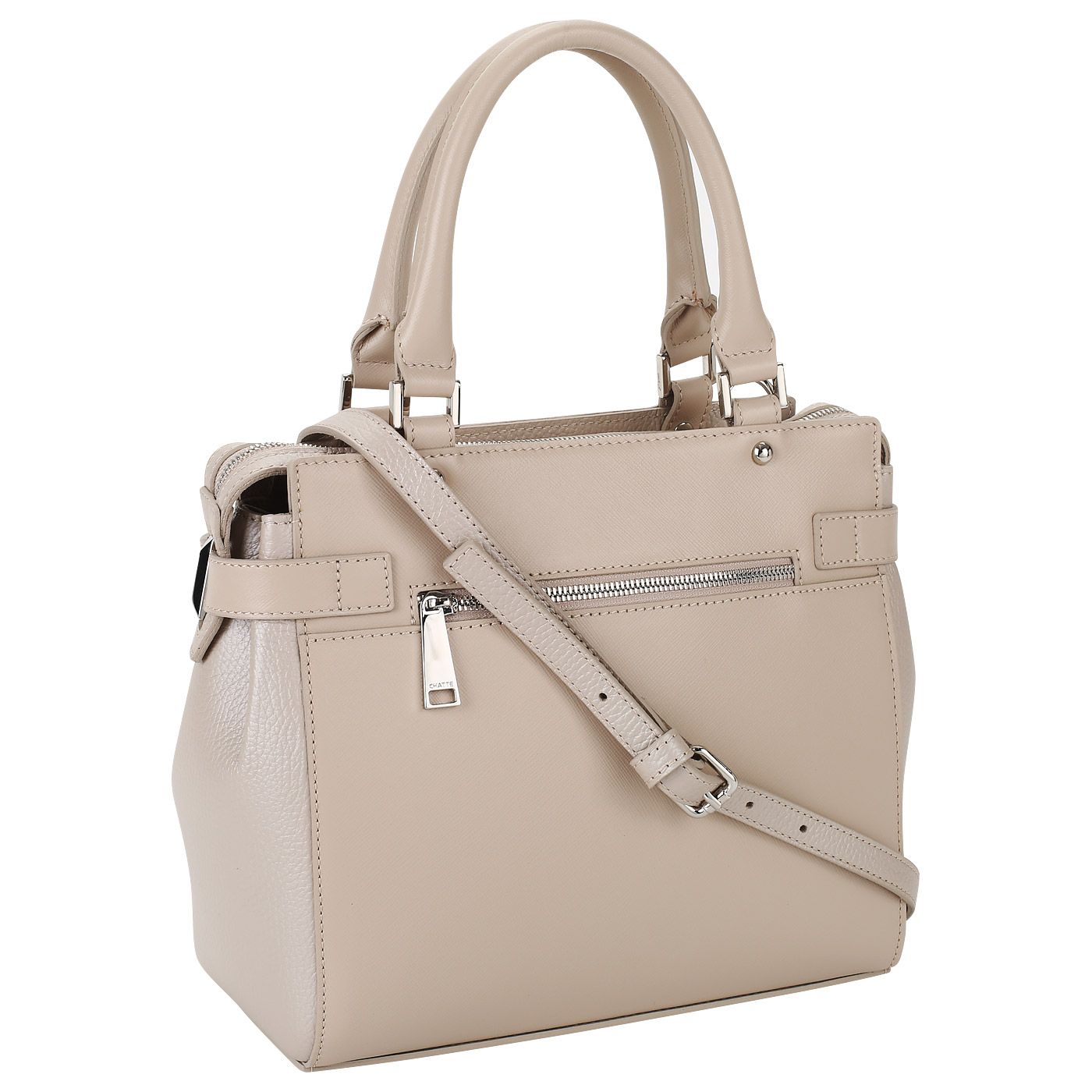 Сумка из комбинированной кожи Chatte 