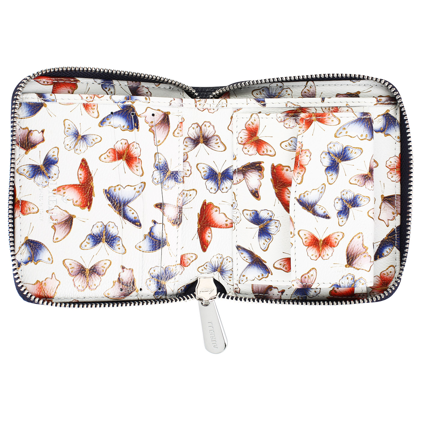 Складной кошелек из кожи Aurelli Alma fantasia