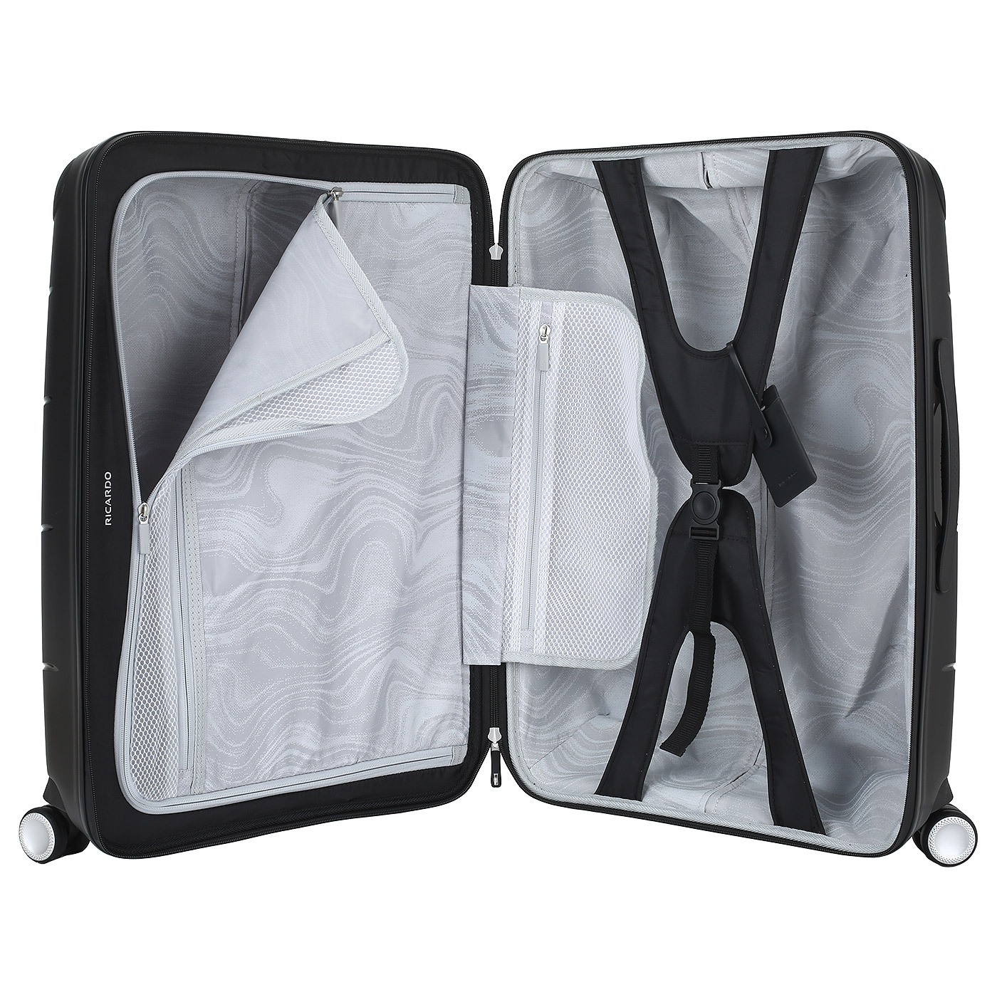 Чемодан средний M из полипропилена с кодовым замком Ricardo Mendocino